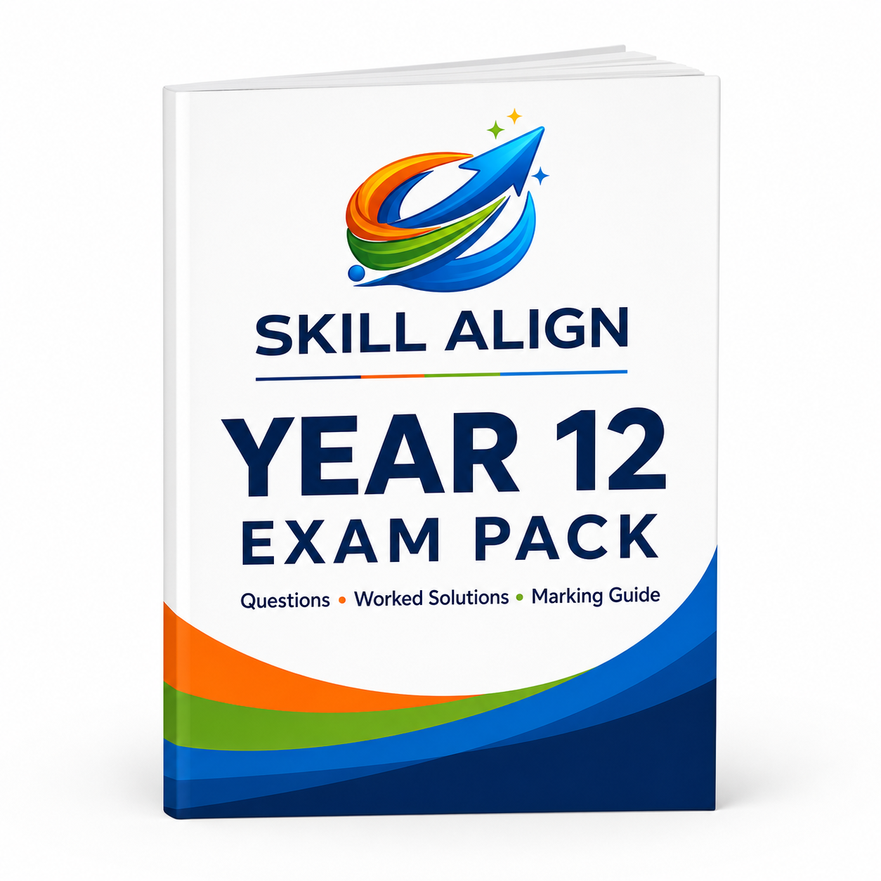 Skill Align Year 12 Exam Pack with questions, worked solutions and a marking guide.